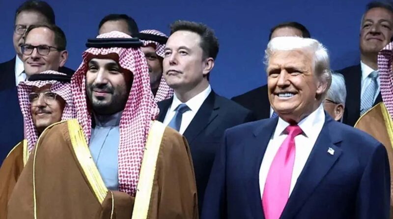 Trump and mbs with others
