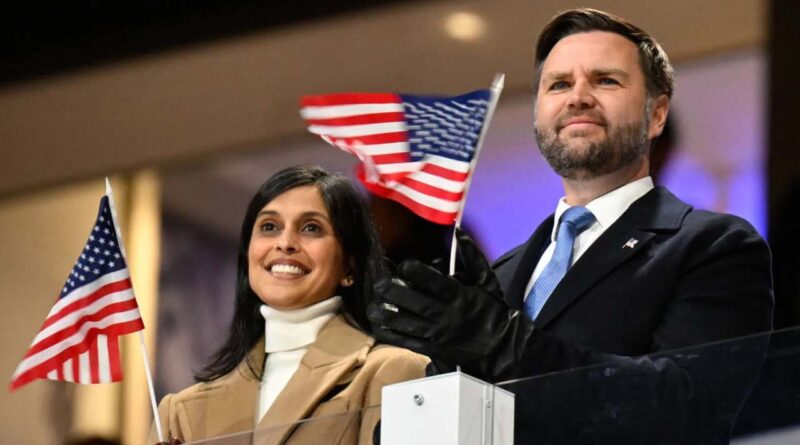 US Vice President JD Vance and US second lady Usha Vance