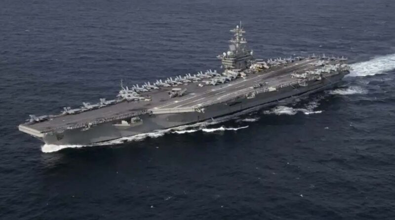USS Abraham Lincoln on move