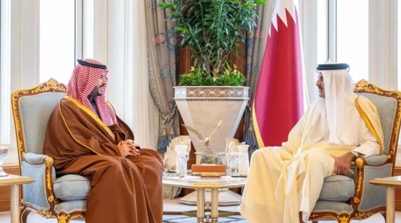 saudi defence minister with qatar emir