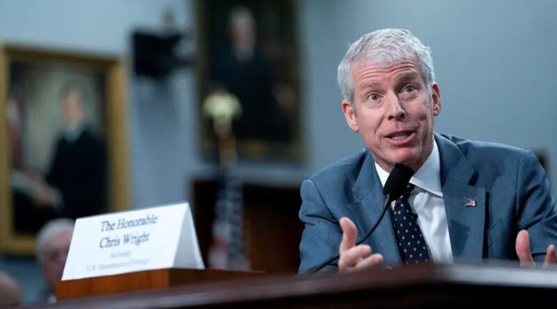 Energy Secretary Chris Wright testifies on Capitol Hill