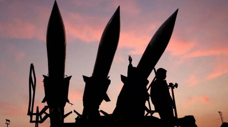Iranian missiles are displayed at the Islamic Revolutionary Guard Corps (IRGC) Aerospace Force Museum in Tehran