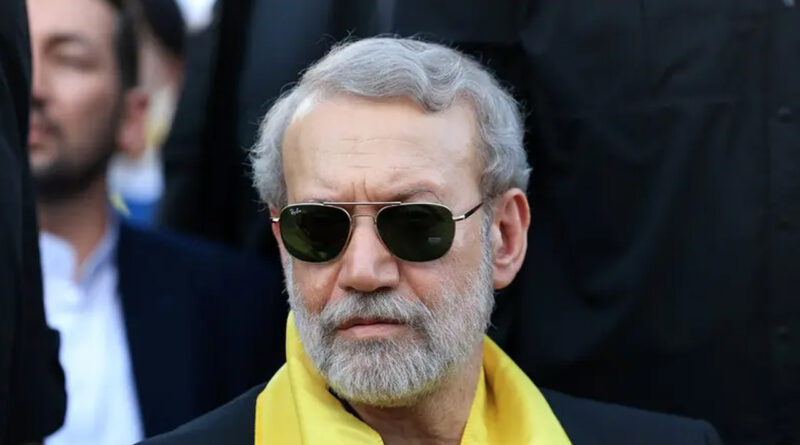 Iran's Supreme National Security Council Secretary Ali Larijani attends a ceremony held in Beirut
