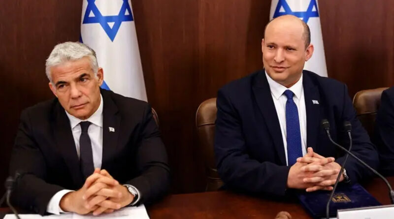 Naftali Bennett (R) and Yair Lapid