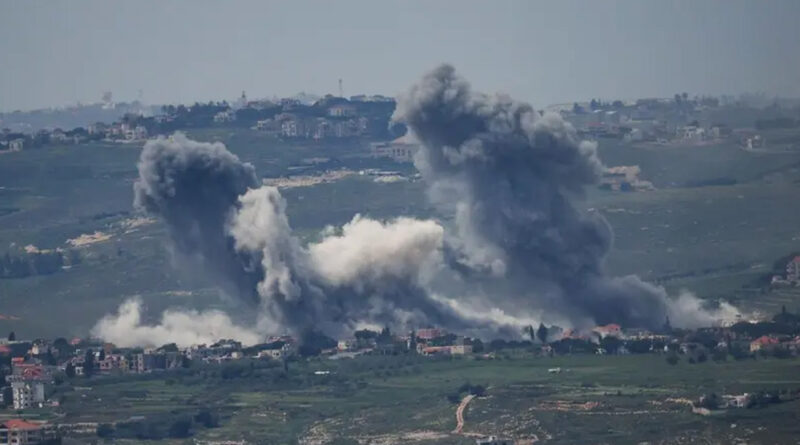 Smoke rises in Lebanon following Israeli strikes, as seen from the Israeli side of the Israel-Lebanon border, in northern Israel