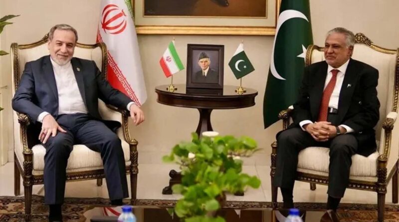 Iran's Foreign Minister Abbas Araghchi meets with Pakistan's Foreign Minister Ishaq Dar