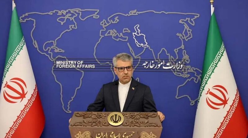 Iran's foreign ministry spokesman Esmaeil Baghaei holds a weekly press conference in Tehran