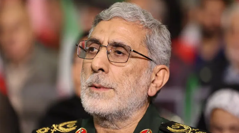 Esmail Qaani, the head of the Revolutionary Guards' Quds Force, attends a pro-government memorial ceremony, in Tehran