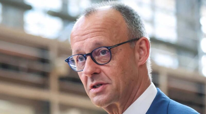 German Chancellor Friedrich Merz speaks to the press at the European Union leaders' summit in Brussels, Belgium June 19, 2026