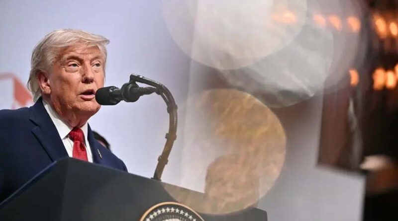 US President Donald Trump addresses the media during a closing press conference at the G7 summit, in Evian, eastern France, on June 17, 2026